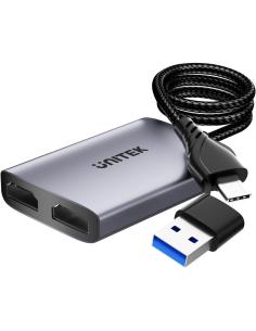 Unitek V1427A01 Adapter USB/C/A na 2x HDMI MST FullHD 2