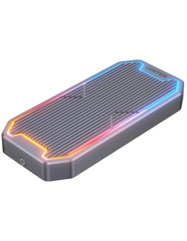 S1210B Unitek Obudowa dysku M.2 SSD NVMe/SATA 10Gbps RGB