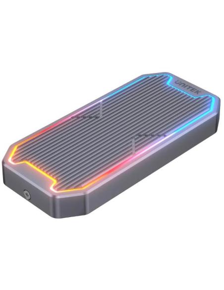 S1210B Unitek Obudowa dysku M.2 SSD NVMe/SATA 10Gbps RGB