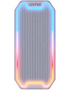 S1210B Unitek Obudowa dysku M.2 SSD NVMe/SATA 10Gbps RGB 2