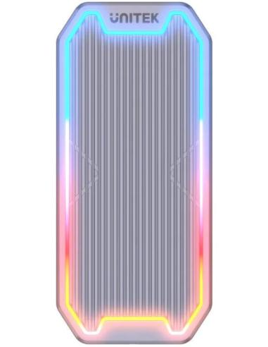 S1210B Unitek Obudowa dysku M.2 SSD NVMe/SATA 10Gbps RGB