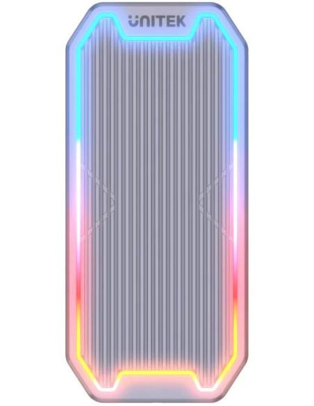 S1210B Unitek Obudowa dysku M.2 SSD NVMe/SATA 10Gbps RGB