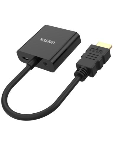 Unitek Y-6333 adapter HDMI to VGA + audio