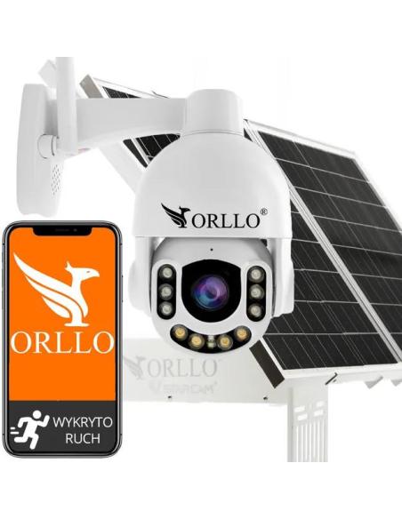 Kamera Zewnętrzna Obrotowa GSM na Kartę SIM Orllo Z7 PRO + Panel fotowoltaiczny SM6030 Pro