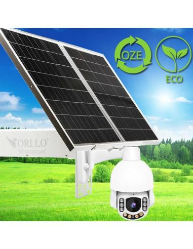Kamera Zewnętrzna Obrotowa GSM na Kartę SIM Orllo Z7 PRO + Panel fotowoltaiczny SM6030 Pro