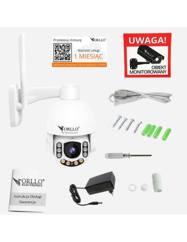 Kamera Zewnętrzna Obrotowa GSM na Kartę SIM Orllo Z7 PRO + Panel fotowoltaiczny SM6030 Pro