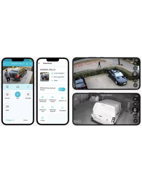 Kamera Zewnętrzna Obrotowa GSM na Kartę SIM Orllo Z7 PRO + Panel fotowoltaiczny SM6030 Pro