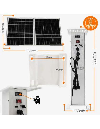 Kamera Zewnętrzna Obrotowa GSM na Kartę SIM Orllo Z7 PRO + Panel fotowoltaiczny SM6030 Pro
