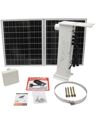 Kamera Zewnętrzna Obrotowa GSM na Kartę SIM Orllo Z7 PRO + Panel fotowoltaiczny SM6030 Pro