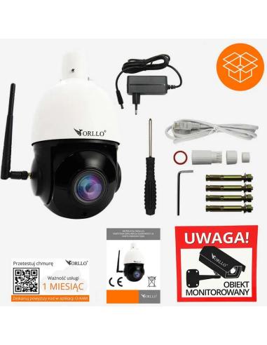 Kamera IP ORLLO Z10 WiFi POE z panelem fotowoltaicznym SM6030 PRO
