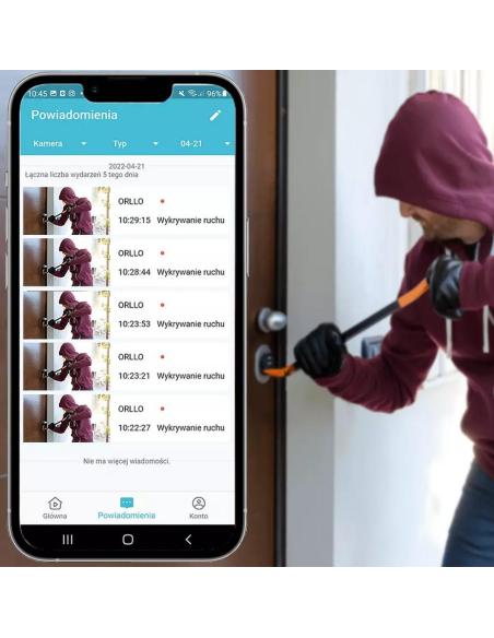 Kamera IP ORLLO Z10 WiFi POE z panelem fotowoltaicznym SM6030 PRO