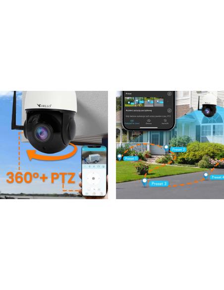 Kamera IP ORLLO Z10 WiFi POE z panelem fotowoltaicznym SM6030 PRO