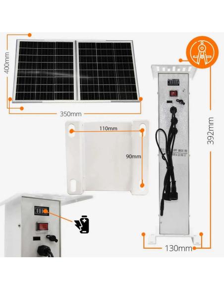 Kamera IP ORLLO Z10 WiFi POE z panelem fotowoltaicznym SM6030 PRO