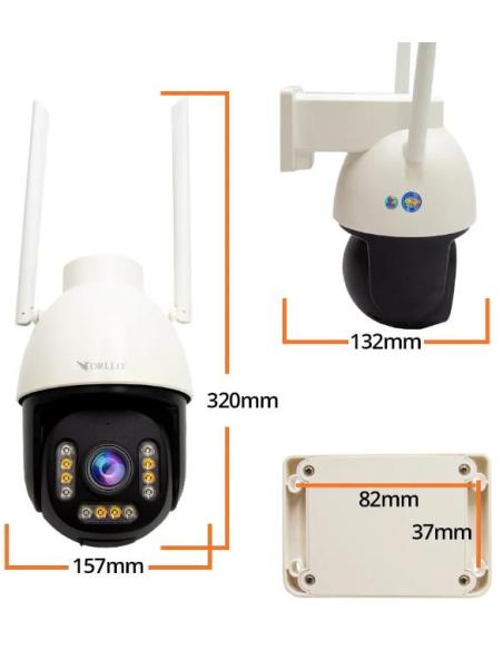 Kamera IP Orllo zewnętrzna obrotowa zoom x10 4MPx ORLLO Z9 ULTRA