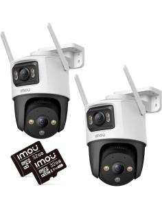 Zestaw 2 kamer IP IMOU Cruiser Dual 10MP (5MP + 5MP) z kartami pamięci 32GB
