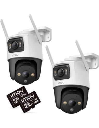 Zestaw 2 kamer IP IMOU Cruiser Dual 10MP (5MP + 5MP) z kartami pamięci 32GB
