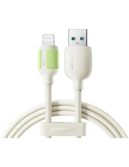 Kabel Joyroom S-A53 3A USB-A - Lightning z fluorescencyjną końcówką 1,2 m - beżowy