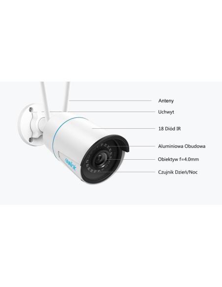 Kamera IP WiFi Reolink W320 5Mpix Wi-Fi P2P biała