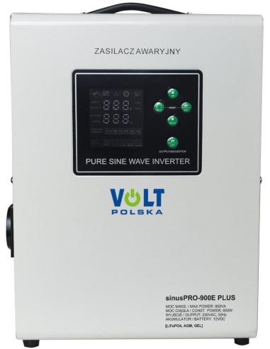 Przetwornica VOLT POLSKA SINUSPRO 900E PLUS 12V 600/900W LiFePO4, MENU
