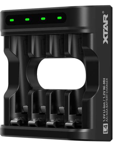 Ładowarka do akumulatorów R03 / AAA oraz R6 / AA Li-ion 1,5V / NiMH Xtar L4