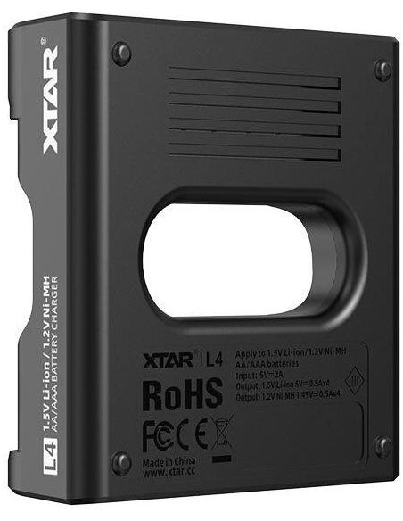 Ładowarka do akumulatorów R03 / AAA oraz R6 / AA Li-ion 1,5V / NiMH Xtar L4