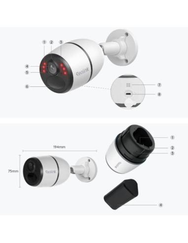 Kamera IP Reolink Go Series G340 8MP LTE 3G bateryjna