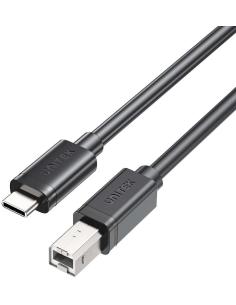 Unitek kabel do drukarki Unitek USB C na USB B 2.0 czarny 3m