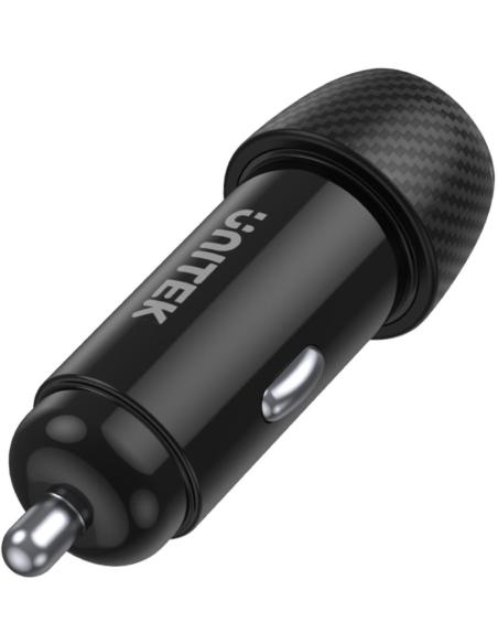 Unitek Ładowarka samochodowa 38W USB-A USB-C QC3..0