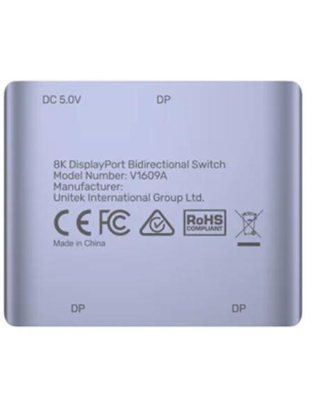 Unitek Dwukierunkowy przełącznik DP 1.4 8K 2-na-1