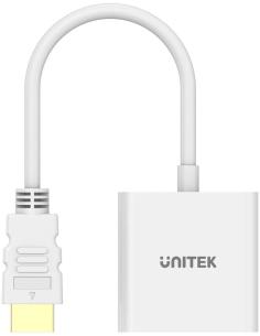 Unitek Adapter HDMI na VGA, FullHD 60Hz, biały 2