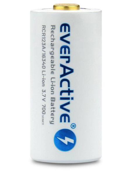 Akumulatorek 16340 / R-CR123 3,7V everActive 700mAh (1 szt.) z zabezpieczeniem