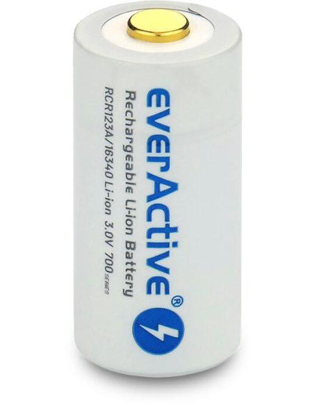 Akumulatorek 16340 / R-CR123 3V everActive 700mAh (1 szt.) z zabezpieczeniem