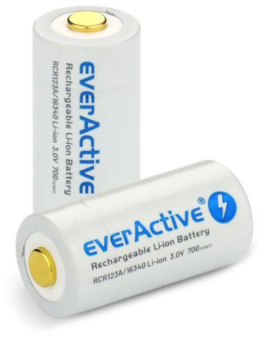 Akumulatorek 16340 / R-CR123 3V everActive 700mAh (1 szt.) z zabezpieczeniem