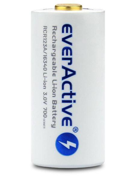 Akumulatorek 16340 / R-CR123 3V everActive 700mAh (1 szt.) z zabezpieczeniem