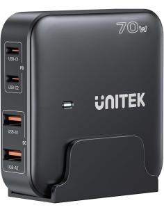 Unitek Ładowarka biurkowa GaN 70W 2xUSB-A 2xUSB-C