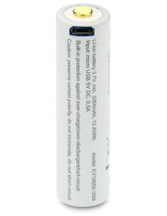 Akumulator 18650 Li-Ion 3,7V everActive 3500mAh (1 szt.) micro-USB z zabezpieczeniem 2