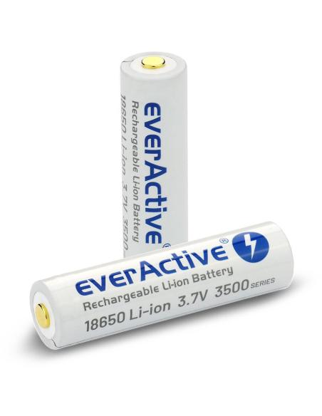 Akumulator 18650 Li-Ion 3,7V everActive 3500mAh (1 szt.) micro-USB z zabezpieczeniem