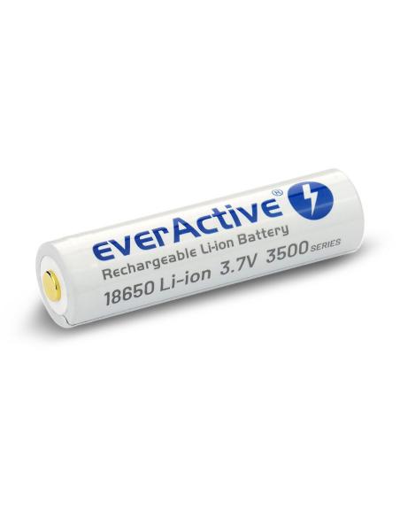 Akumulator 18650 Li-Ion 3,7V everActive 3500mAh (1 szt.) micro-USB z zabezpieczeniem