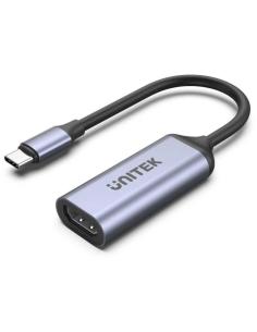 Unitek Adapter USB-C na HDMI 2.1 (8K 60Hz) szary 15cm V1416B