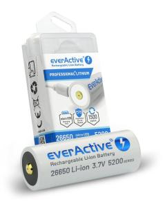 Akumulator 26650 Li-Ion 3,7V everActive 5200mAh micro USB (1 szt.) z zabezpieczeniem