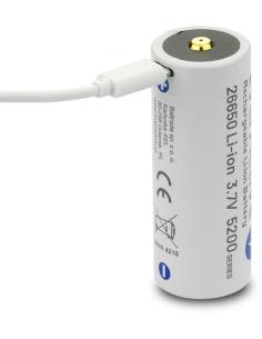 Akumulator 26650 Li-Ion 3,7V everActive 5200mAh micro USB (1 szt.) z zabezpieczeniem 2
