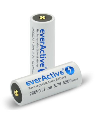 Akumulator 26650 Li-Ion 3,7V everActive 5200mAh micro USB (1 szt.) z zabezpieczeniem