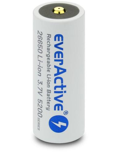 Akumulator 26650 Li-Ion 3,7V everActive 5200mAh micro USB (1 szt.) z zabezpieczeniem