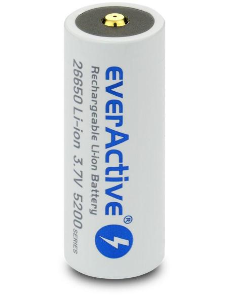 Akumulator 26650 Li-Ion 3,7V everActive 5200mAh micro USB (1 szt.) z zabezpieczeniem