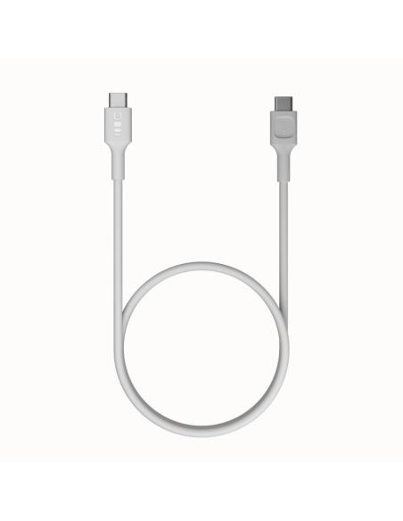 KABEL USB-C / USB-C Greencell PowerFlex 30cm PD 100W biały silikonowy
