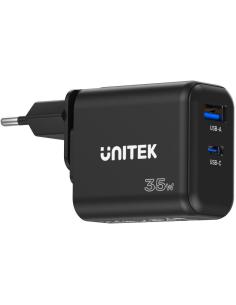 Ładowarka sieciowa Unitek GaN PD 35W USB-C + USB-A czarna