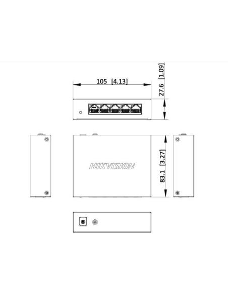 Switch Hikvision DS-3E0505-O