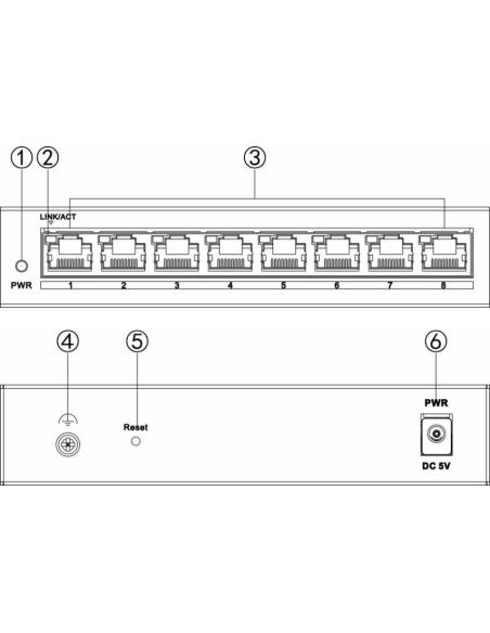 Switch Hikvision DS-3E1508-EIV2