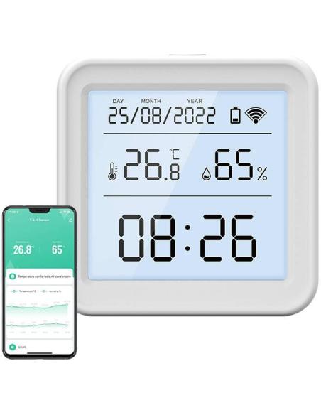 Inteligentny czujnik temperatury i wilgotności WiFi Gosund S6 LCD Tuya