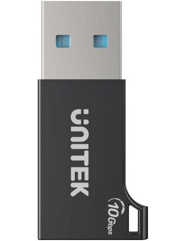 Unitek Adapter USB-A do USB-C 10Gbps czarny A1049ABK01